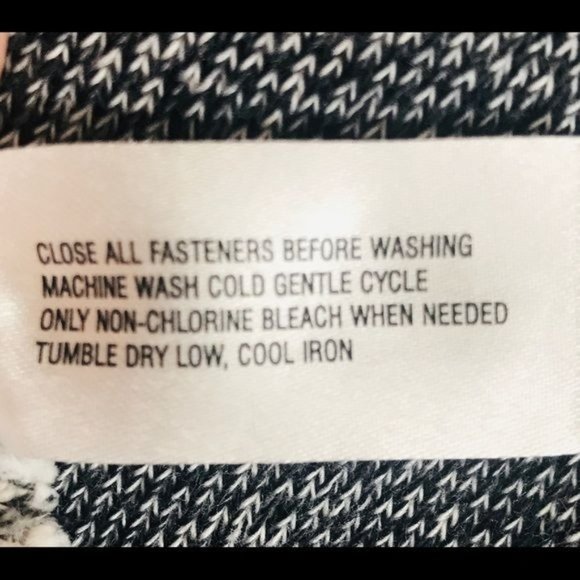 Gap Designed and Crafted Zip Moto Fitted Jacket in  Blue Gray/White - Size XS - Picture 7 of 8